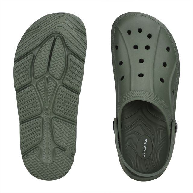 Campus Men's Clogs | Gc-4003 | Olive | UK8