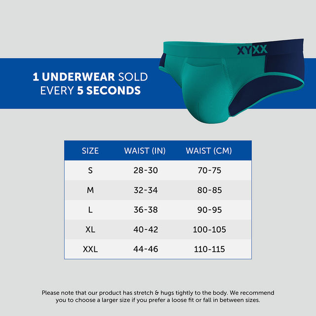 XYXX Dualist IntelliSoft Micro Modal Solid Brief | Men's Innerwear | Pack of 2 | Multicolored- S
