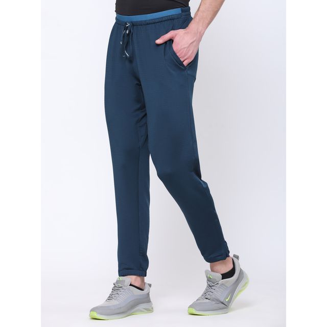 Dida Men's Track Pant Regular Comfortable Stretchable Dry-Fit | Blue - M