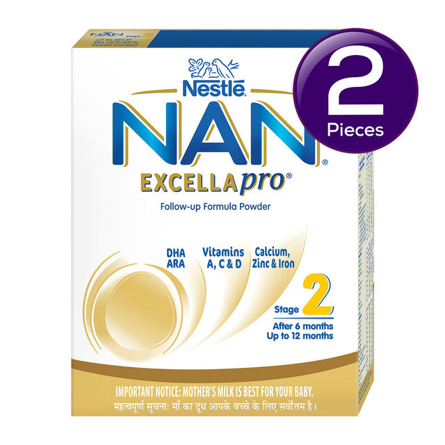 Nestle Nan Excellapro Stage 2 Follow-Up Formula 6+ Months 400 g Combo