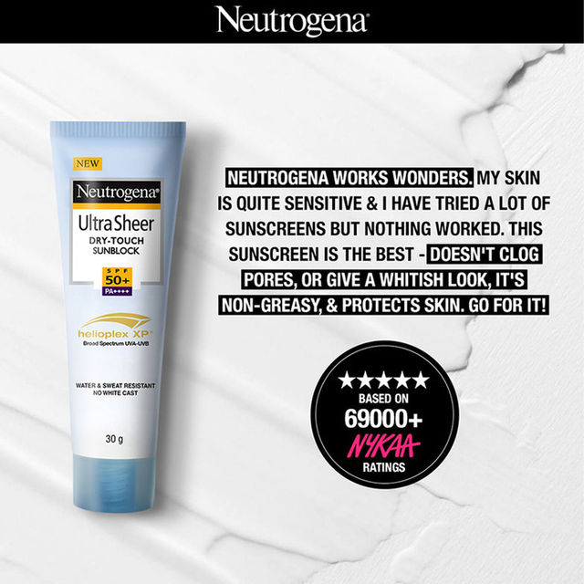 Neutrogena Ultra Sheer Dry Touch SPF 50+ Sunblock Sunscreen Lotion