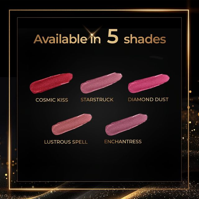 Myglamm Manish Malhotra Starlight Glitter Lipstick | Non Drying, Creamy Pigmented - Red Shade