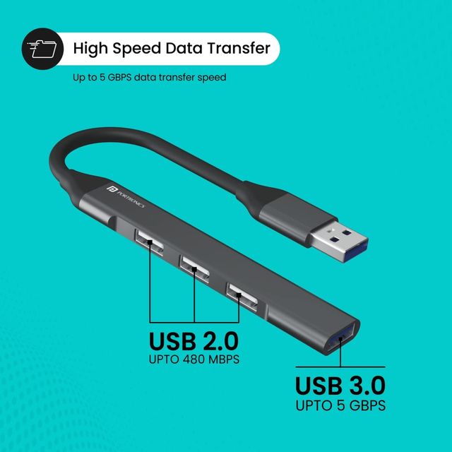Portronics Mport 31 4 Ports Usb Hub