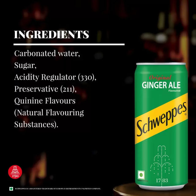 Schweppes Original Ginger Ale Can 300 ml Combo