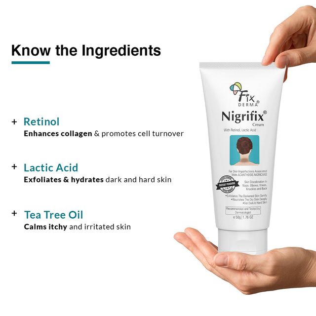Fixderma Nigrifix Cream - Dark Patch Corrector | For Neck, Underarms, Elbows