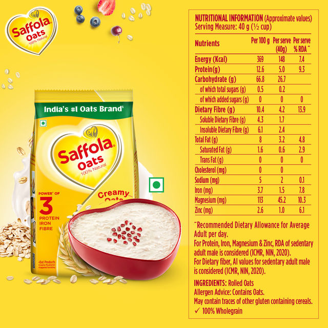Saffola Plain Oats