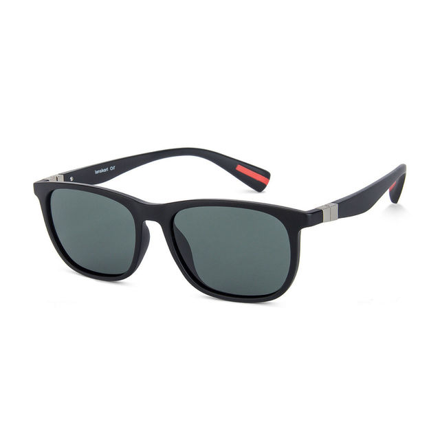 Vincent Chase By Lenskart Unisex Solid Plastic Wayfarer Sunglasses | Black - L
