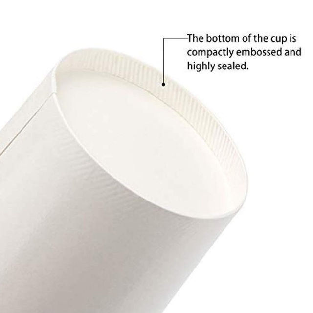 Tempware Disposable White Paper Container Without Lid | 500 ml | Set Of 25