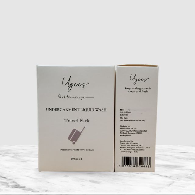 Ugees Undergarment Detergent Liquid Wash Travel Pack