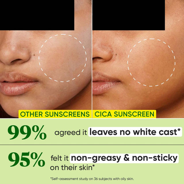 Dot & Key Cica Niacinamide Face Sunscreen Spf 50 Pa+++ Uv Protection For Oily And Acne Prone Ski 50 ml Combo