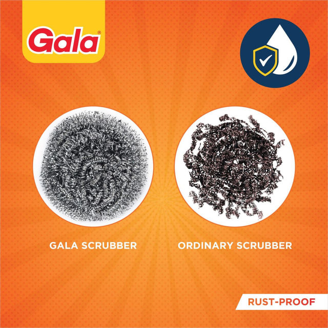 Gala Steel Scrubber Cleaner 1 pc Combo