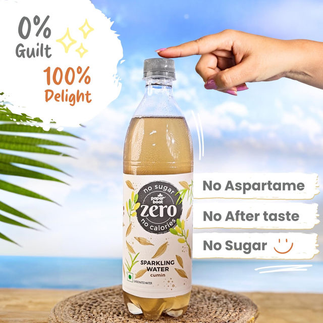 Paper Boat Zero Sugar Cumin Sparkling Water | Sugar Free Jeera Drink 600 ml Combo