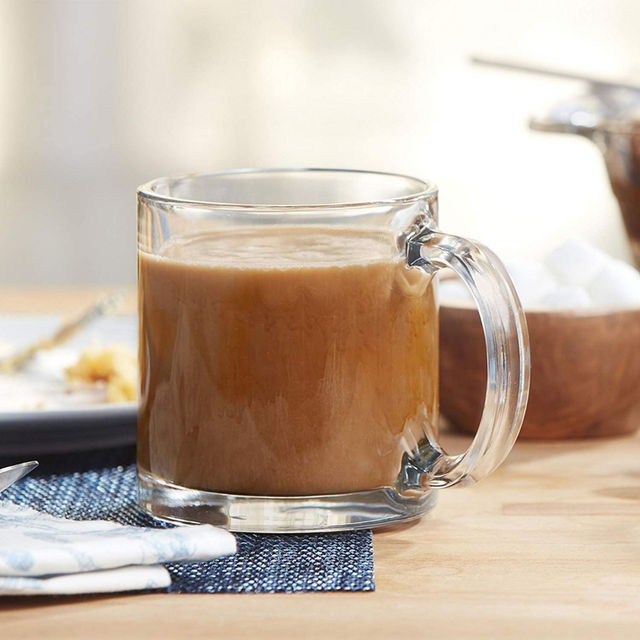 Kooltech Transparent My Coffee Is Strong And So Am I Printed Coffee Mug - Transparent, 325 Ml