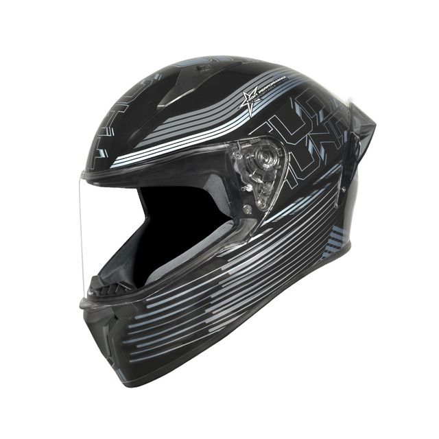 Studds Thunder D11 Full Face Helmet with Spoiler |Livid Grey - XL