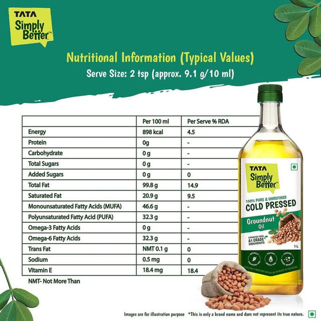 Tata Simply Cold Pressed Groundnut/ Peanut Oil