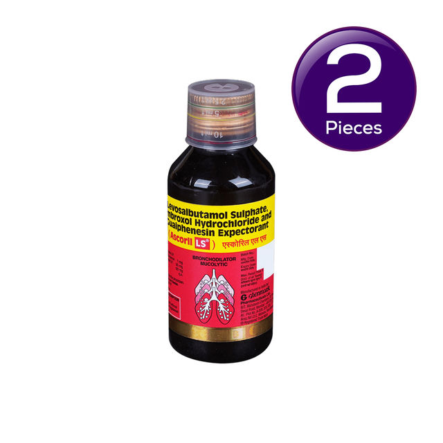 Ascoril Ls Syrup 100 ml X 2 Combo