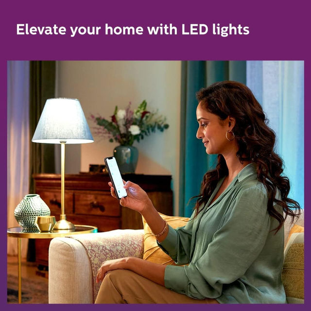 Philips Wiz 9 Watts Wi-Fi Enabled B22 Smart 9 W B22 Led Bulb