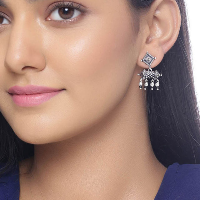 Voylla Nayantara Geometric Design Earrings