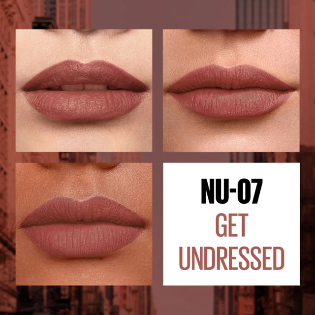 Maybelline New York Sensational Liquid Lipstick - NU07 Get Undressed | Paraben Free