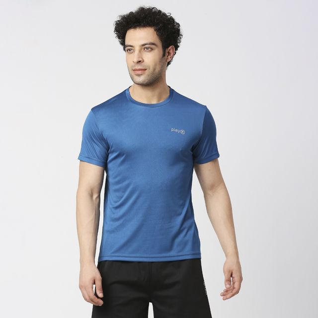Playr Men's Adult Training Tee Polyester for All Season | Teal | M