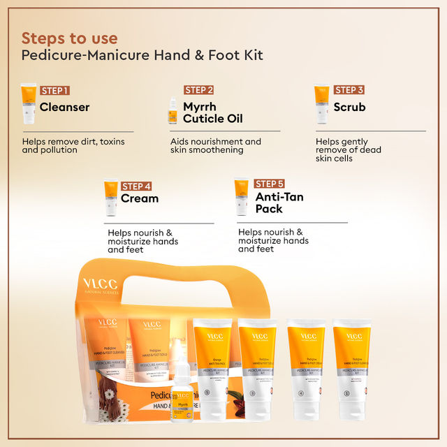 Vlcc Anti Tan Single Facial Kit(60gms) & Vlcc Pedicure-Manicure Hand & Foot Care Kit(1pc) Combo