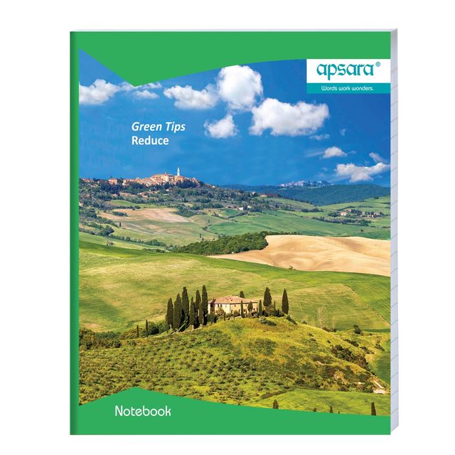 Apsara Small Size Softbound Notebook | Assorted | 19 Cm x 15.5 Cm | 92 Pages