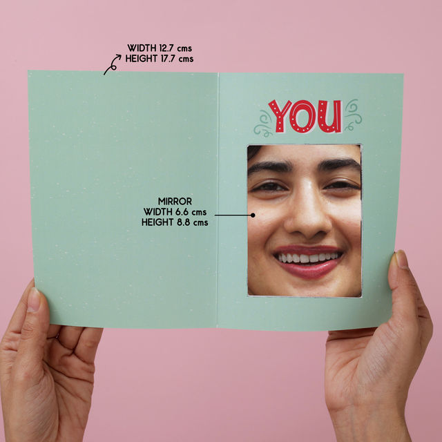 Oye Happy Christmas Mirror Card