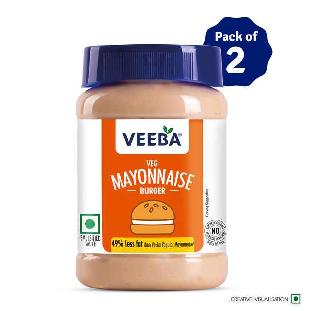 Veeba Veg Mayonnaise Burger (250g) Combo | Pack of 2