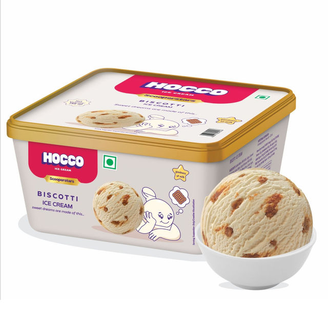 Hocco Biscotti Ice Cream Tub