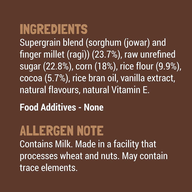 Slurrp Farm Choco Crunch Chocolate Cereal - Ragi Stars and Moons No Maida, No Refined Sugar, No Added Colour 400 g Combo