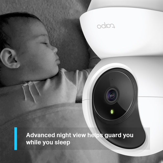 TP-Link Tapo C210P2 Pan/Tilt Home Security Wi-Fi Camera ,Alexa Enabled, 2-Way Audio, Night Vision