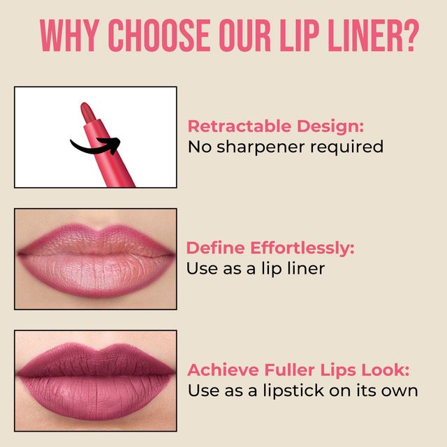 Insight Cosmetics Glide On Lip Liner - Glow Up