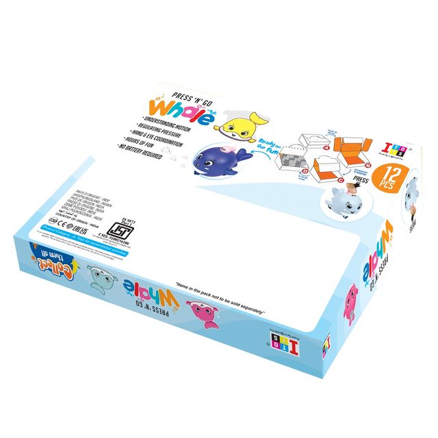 ITOYS Press N Go-Whale - Assorted