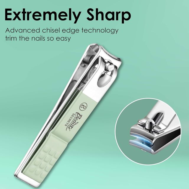 Beaute Secrets Nail Clippers with Metal Gift Tin Box for Men and Women