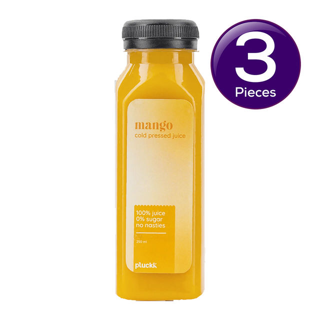 Pluckk 100% Fresh Mango Juice 250 ml X 3 Combo