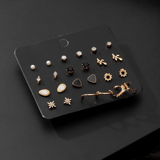 Fashion Frill Women's Stackable Earings Gold Regular