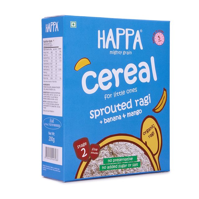 Happa Cereal Sprouted Ragi | Mango | Banana