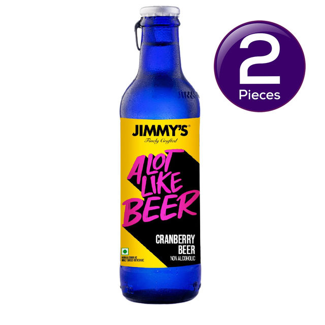 Jimmy's Cranberry Beer - Non Alcoholic 250 ml X 2 Combo