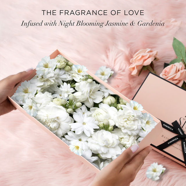 Kimirica Love Story Experience Set | Luxury Bath & Body Selfcare Gift Set for Women