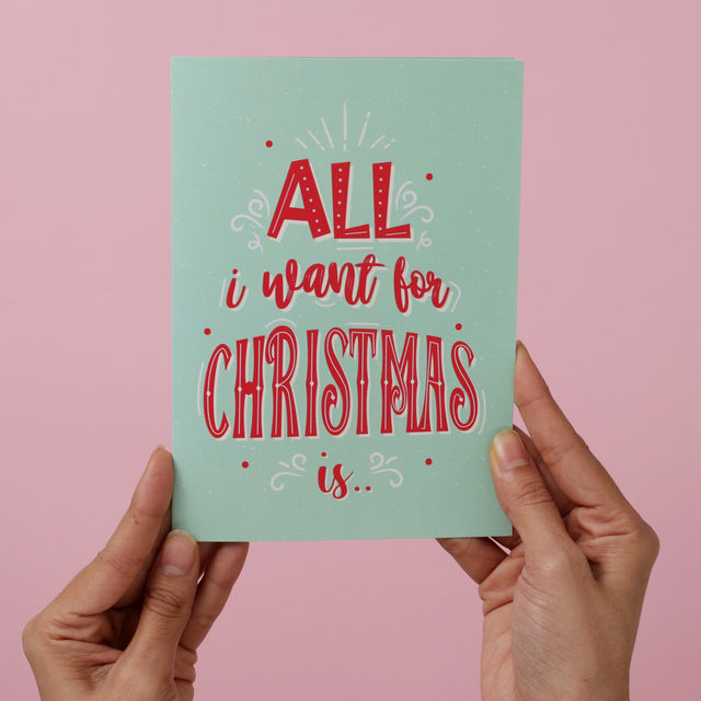 Oye Happy Christmas Mirror Card