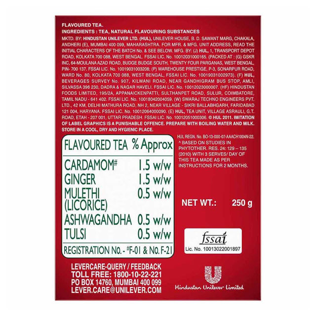 Red Label Natural Care Natural Tea with 5 Ayurvedic Ingredients