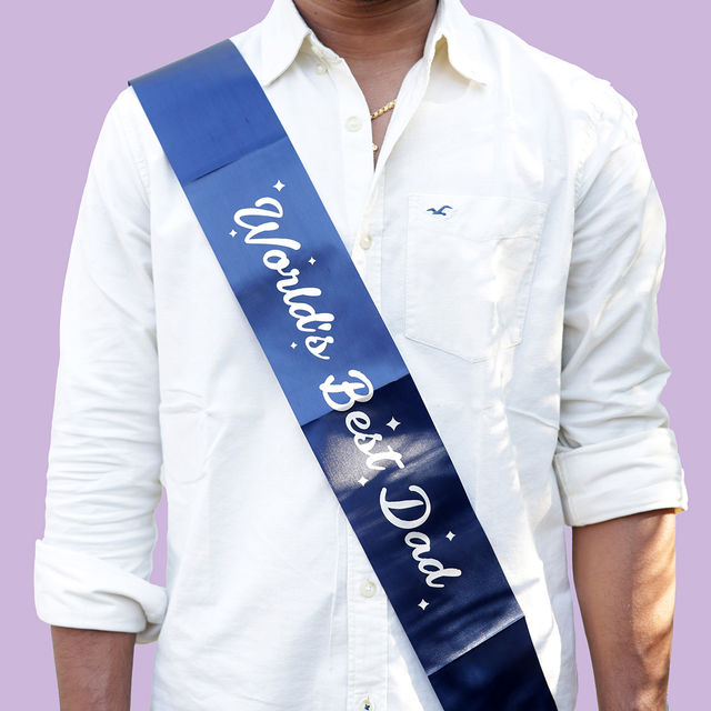 Oye happy World's Best Dad Sash