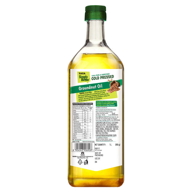 Tata Simply Cold Pressed Groundnut/ Peanut Oil