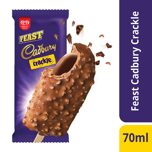 Kwality Wall's Feast Cadbury Crackle Stick 70 ml Combo