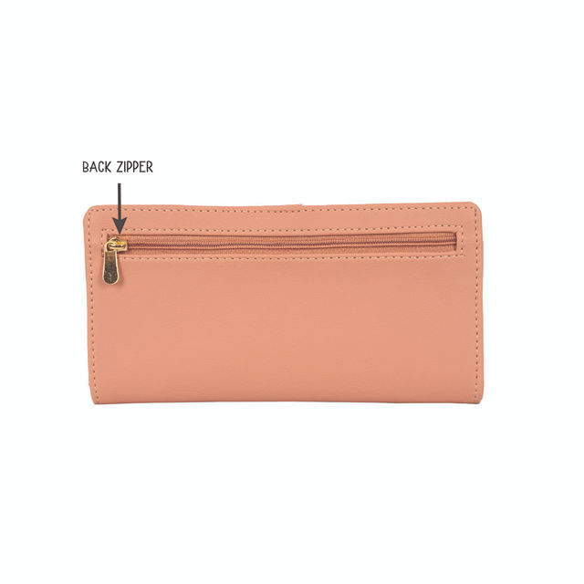 Baggit Women's Anad 2 Fold Wallets | Rose