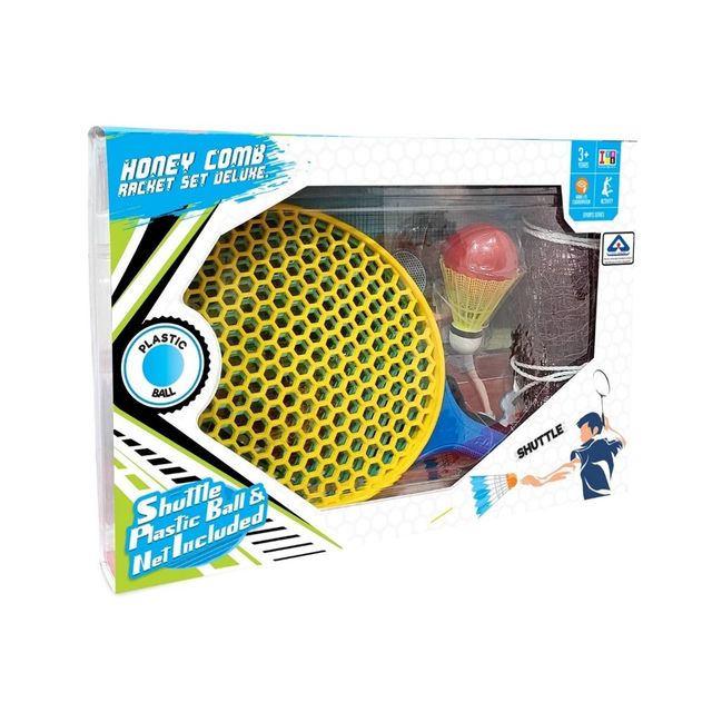Itoys Honey Comb Racket Set Deluxe (Colour May Vary)