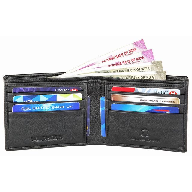 Wildhorn Men's Leather Wallet | Black and Brown