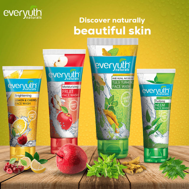 Everyuth Naturals Tulsi Turmeric Face Wash - Anti Acne, Anti Marks 150 g X 2 Combo