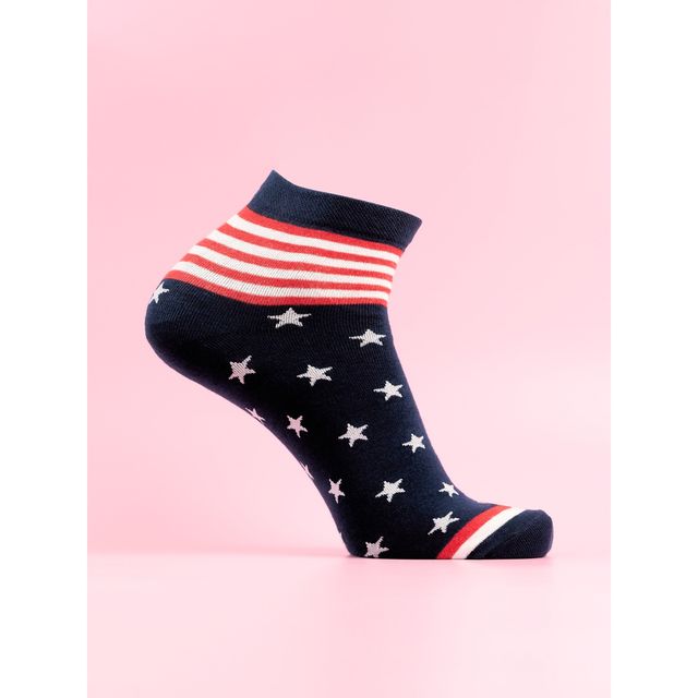 Lux Mozze Men's Block Print Cotton Socks | Assorted - Free Size