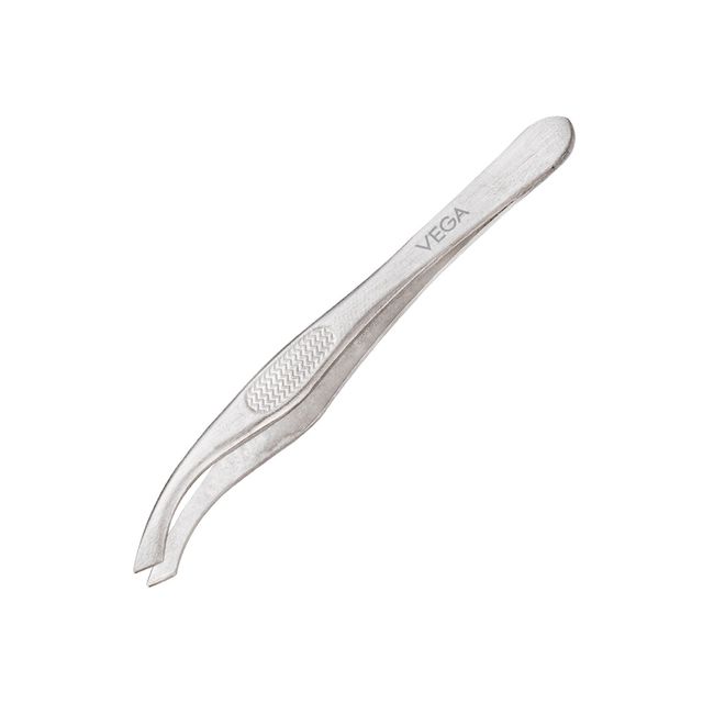 VEGA Tweezer - Slant Tip | Silver | (Tw-03)
